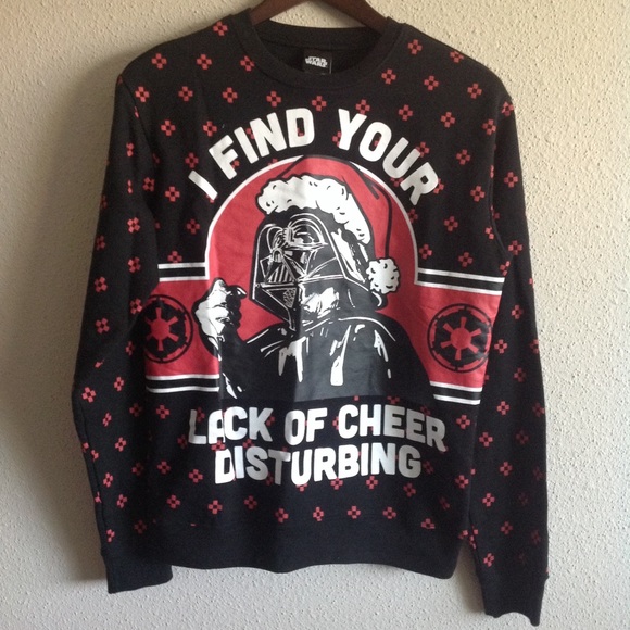 NWOT Star War Darth Vader Holiday Cheer Sweatshirt - Picture 3 of 7